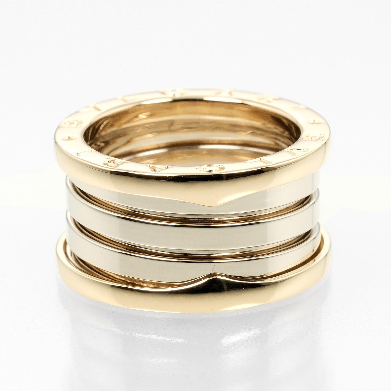 Bvlgari B.Zero1 4-Band Ring K18 Yellow/White Gold