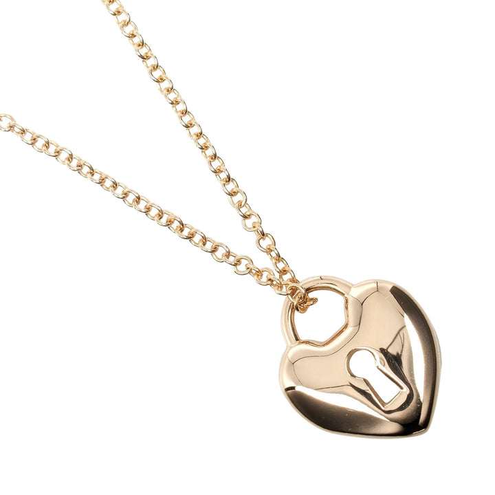 Tiffany & Co Heart Lock Necklace K18 Pink Gold