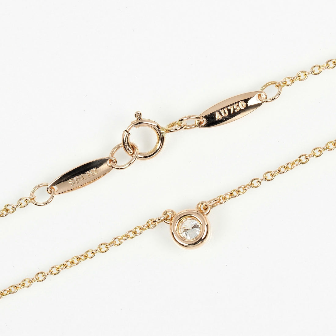 Tiffany & Co K18 Pink Gold Necklace