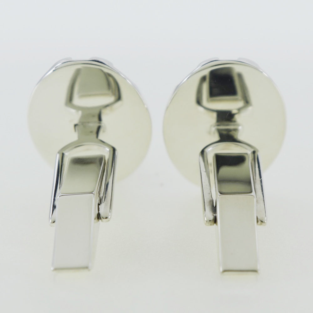 Tiffany Silver Oval Stripe Cufflinks