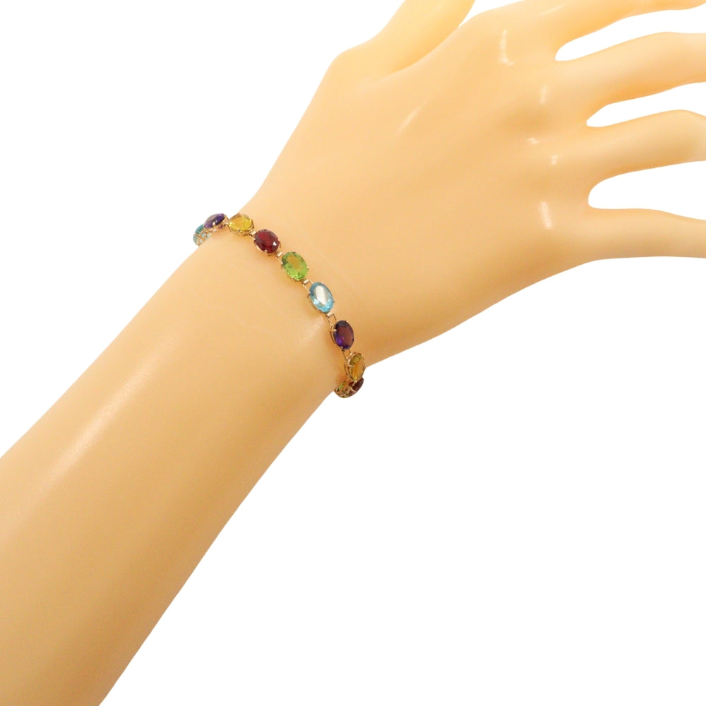 K14 Pink Gold Gemstone Bracelet