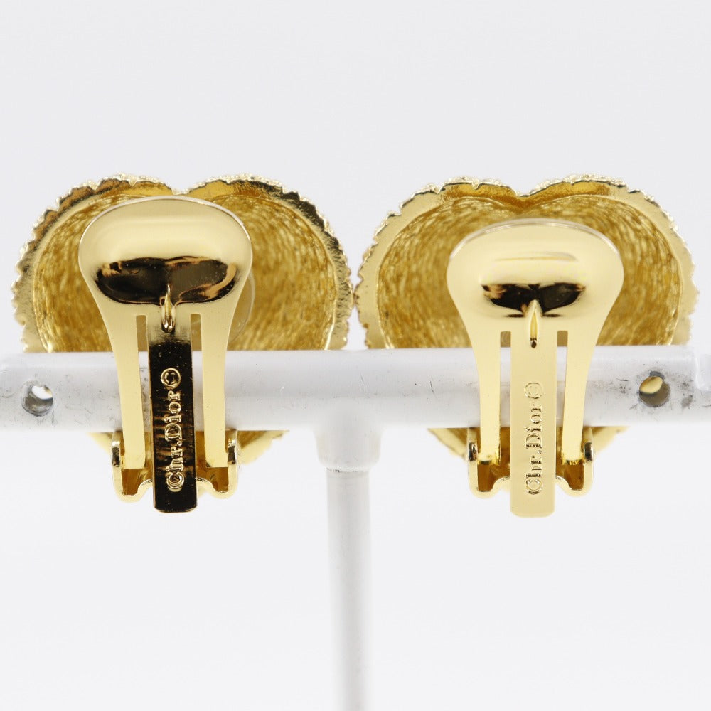 Dior Gold Heart Earrings Clip-on