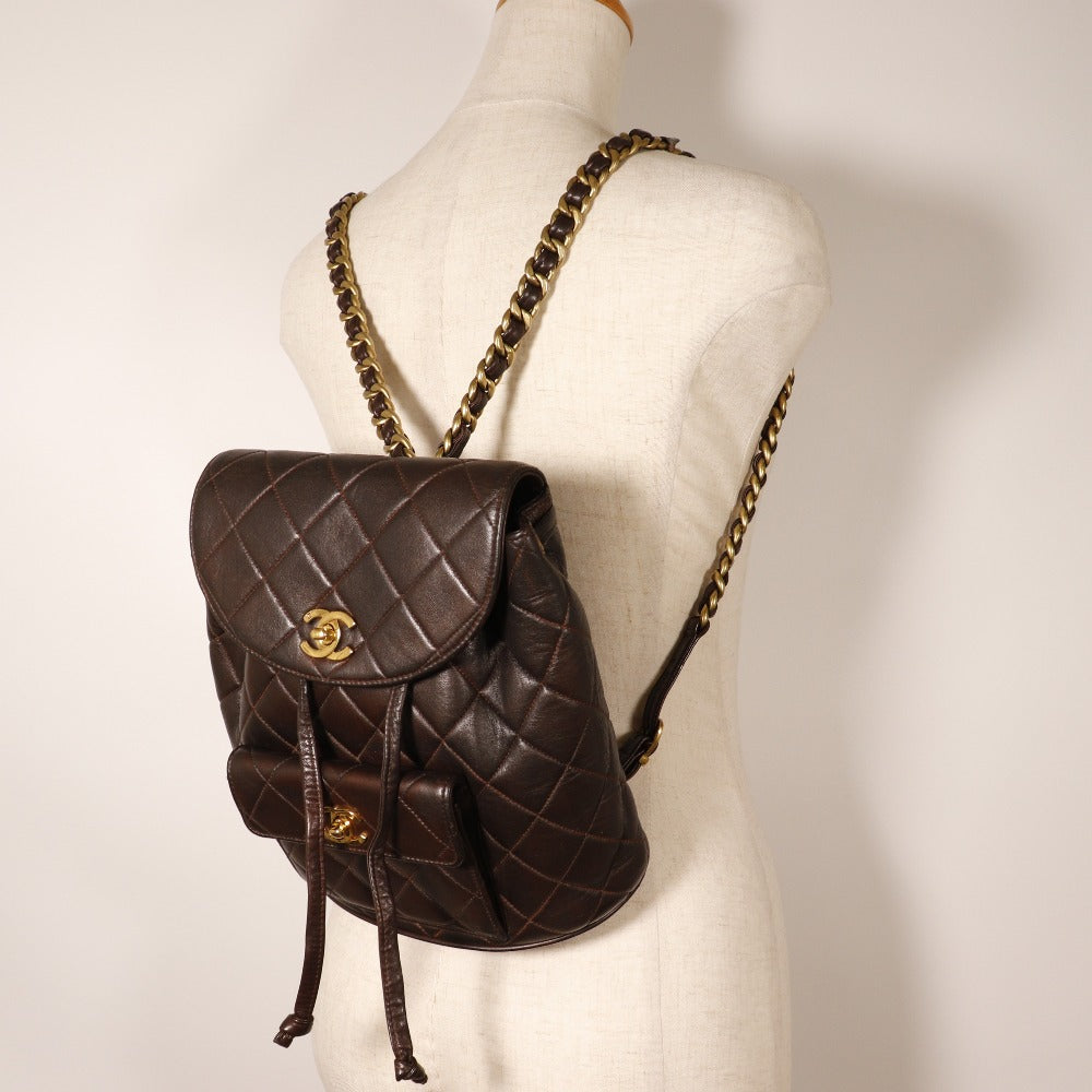 Chanel Matelasse Lambskin Backpack Vintage