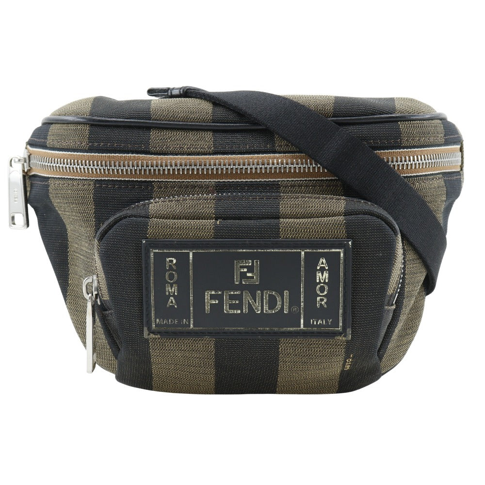 Fendi Pequin Stripe Nylon Waist Bag 7VA446