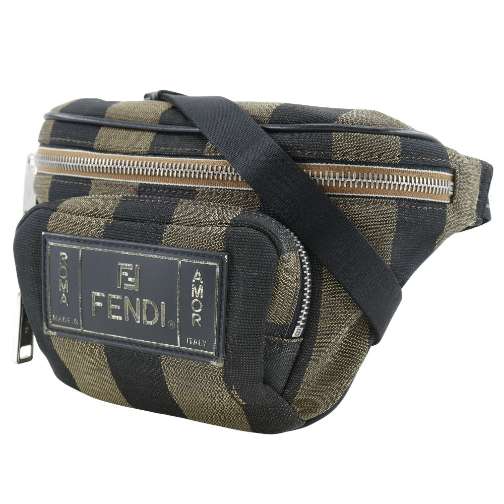 Fendi Pequin Stripe Nylon Waist Bag 7VA446