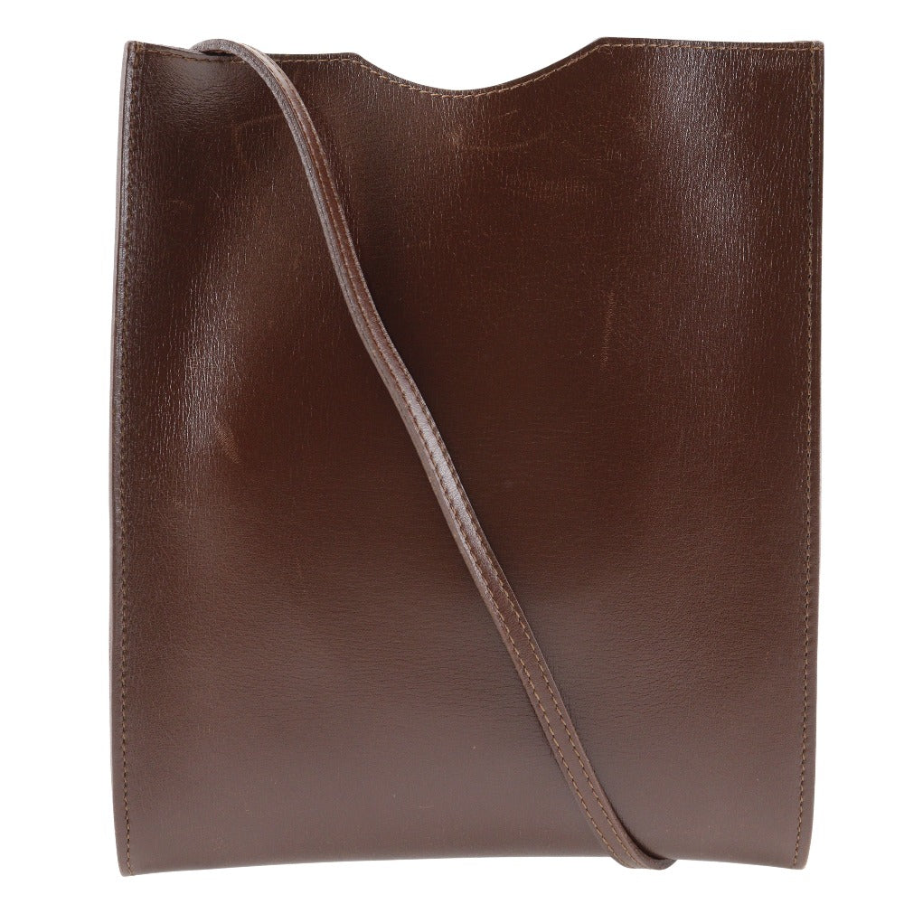 Hermes Omnitu Shoulder Bag Leather Brown