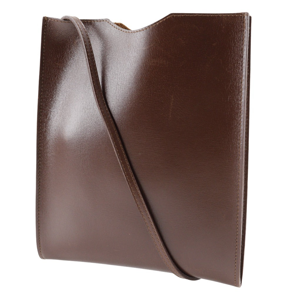 Hermes Omnitu Shoulder Bag Leather Brown