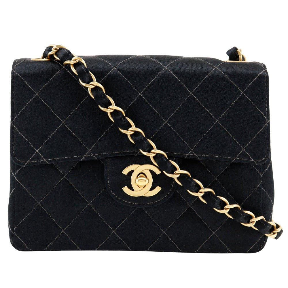 Chanel Satin Mini Chain Shoulder Bag