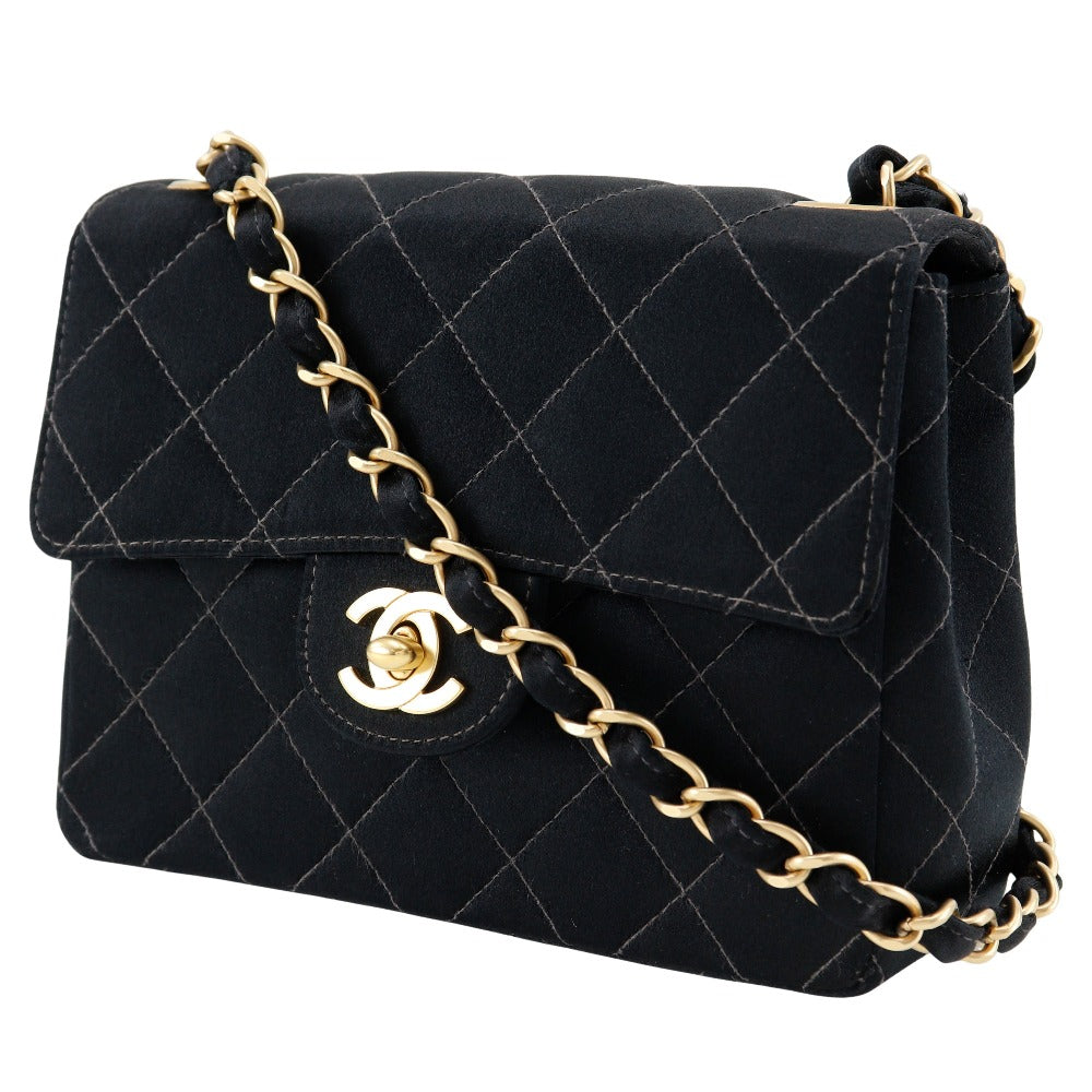 Chanel Satin Mini Chain Shoulder Bag