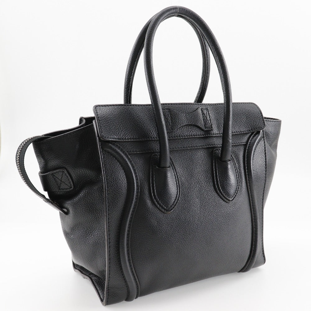 Celine Luggage Micro Handbag Calfskin Black