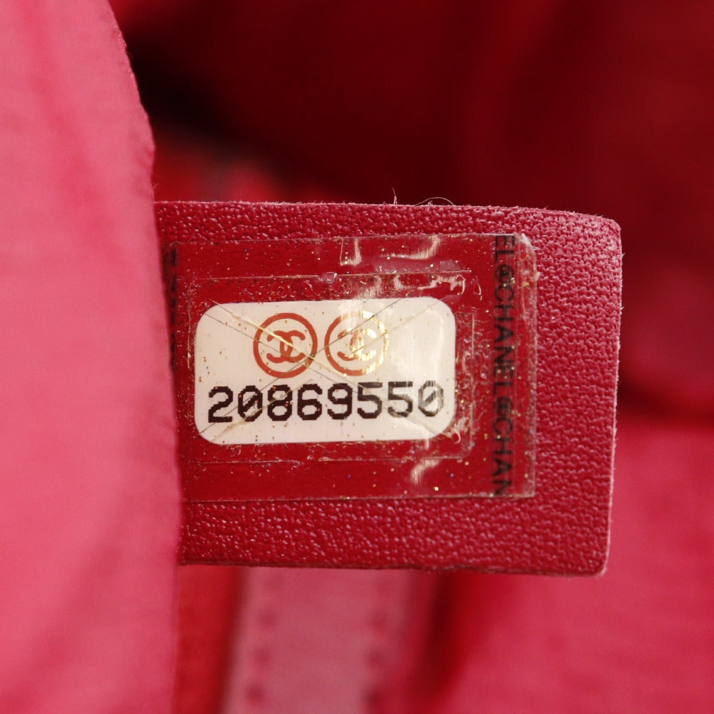 Chanel Nylon Coco Mark Backpack Red