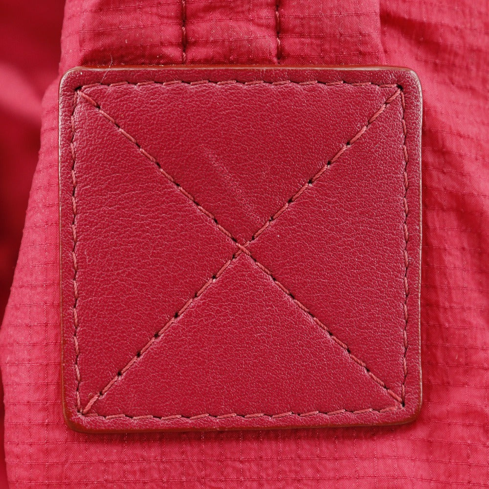 Chanel Nylon Coco Mark Backpack Red