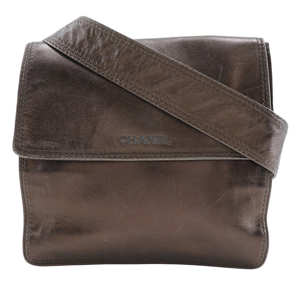 Chanel Bronze Leather Shoulder Bag