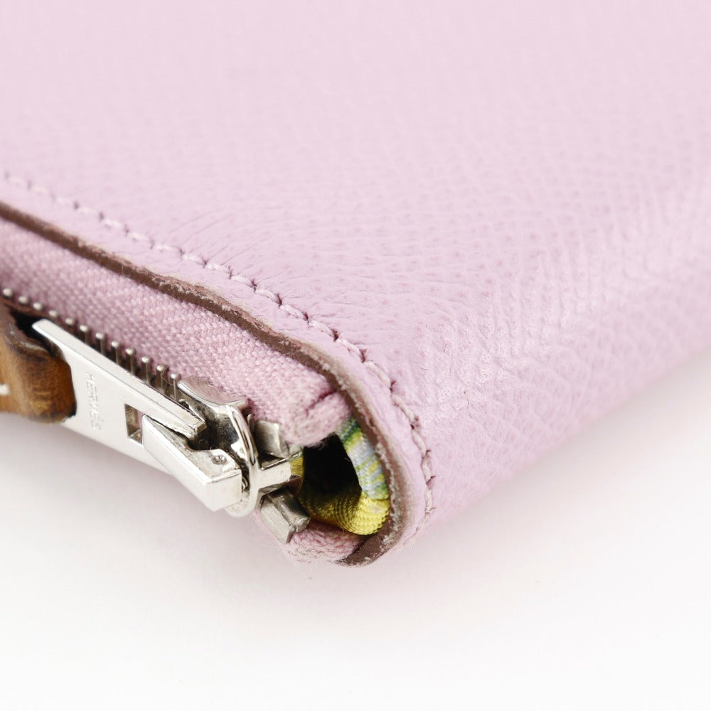 Hermes Azap Long Silk'in Wallet Pink