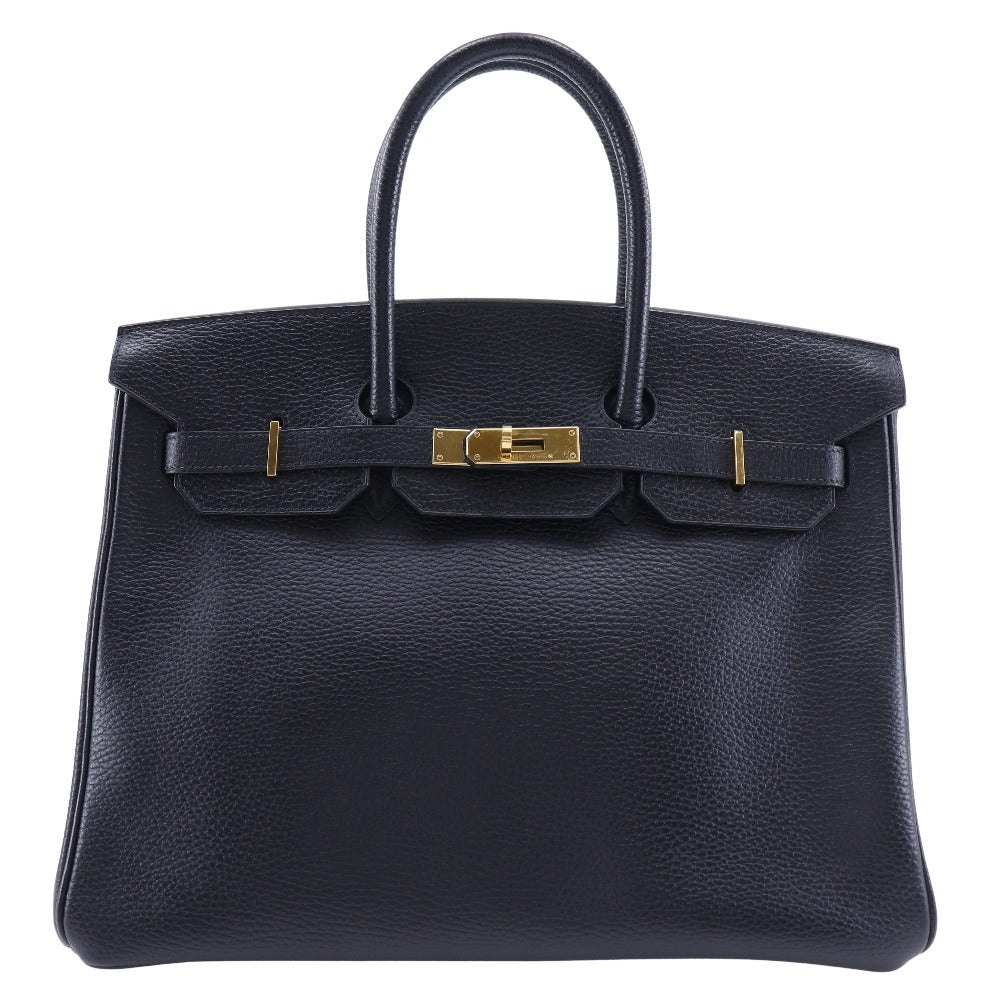 Hermes Birkin 35 Handbag Ardennes Black/Gold