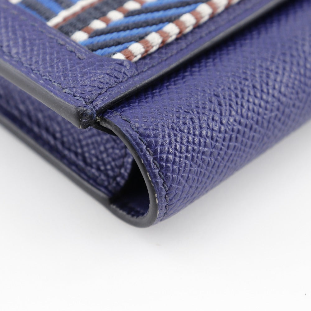 Hermes Passant Long Wallet Blue