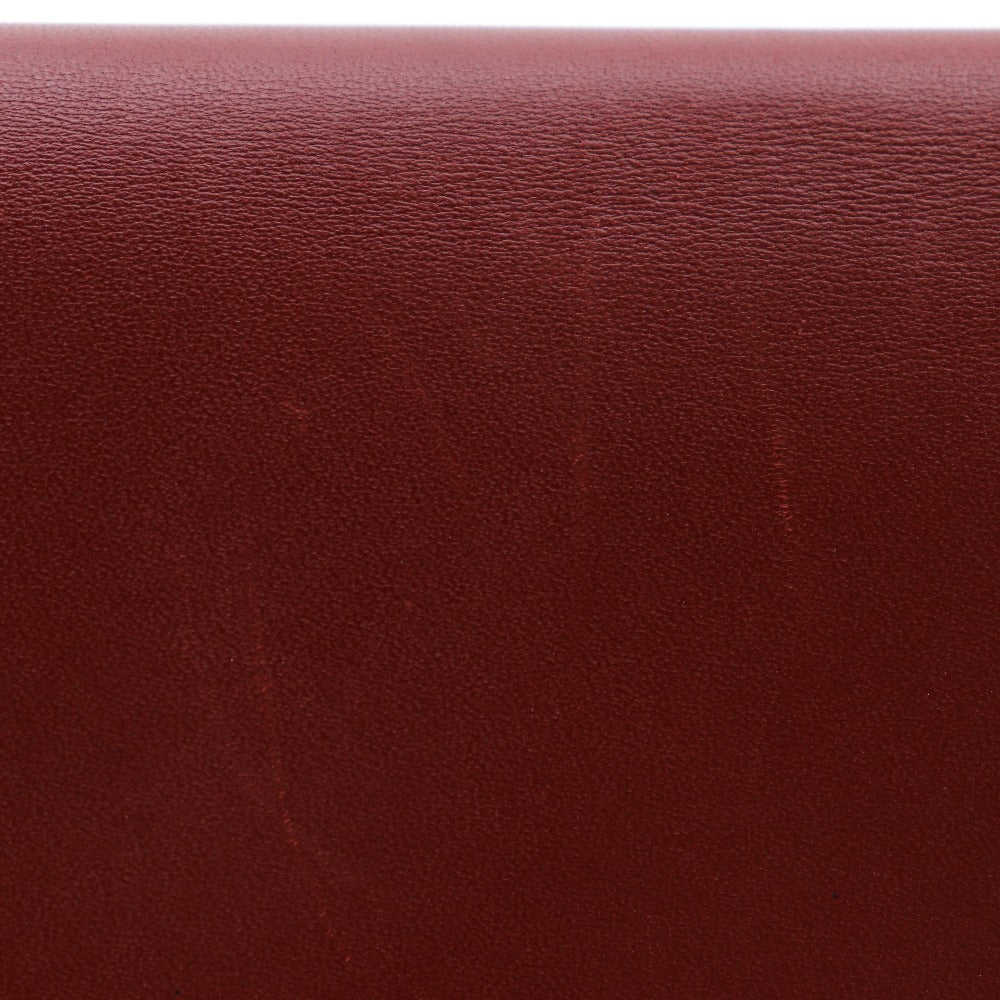 Hermes Bearn Long Wallet Wine Red