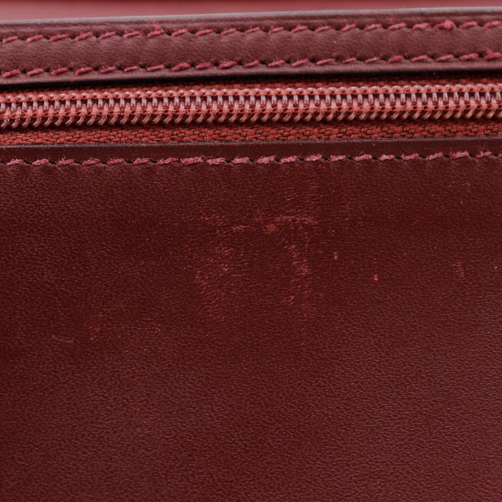 Hermes Bearn Long Wallet Wine Red