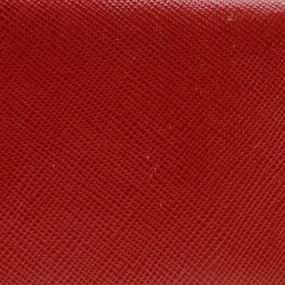 Prada Saffiano Key Case Red