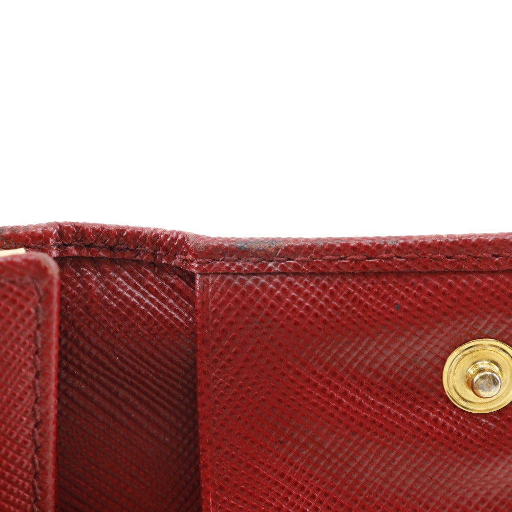 Prada Saffiano Key Case Red