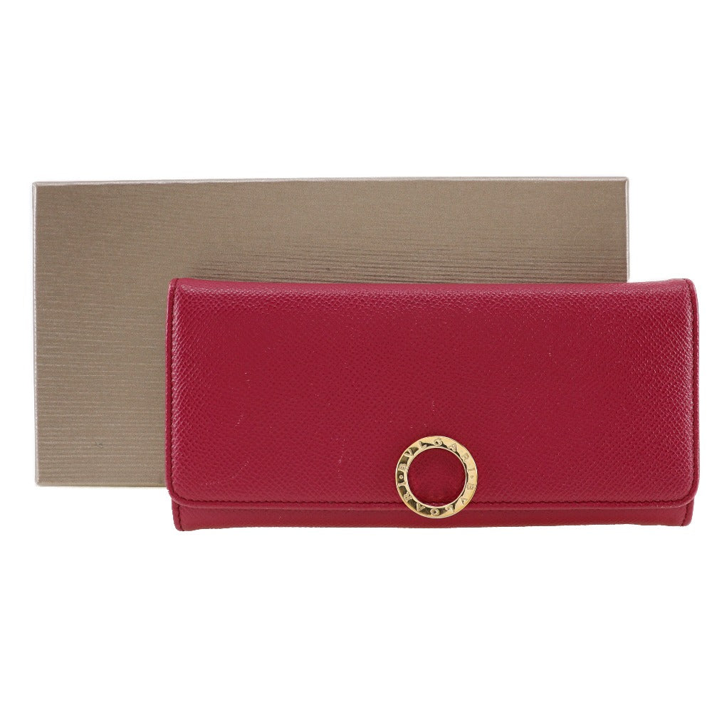 Bvlgari Bvlgari Long Wallet Pink Leather