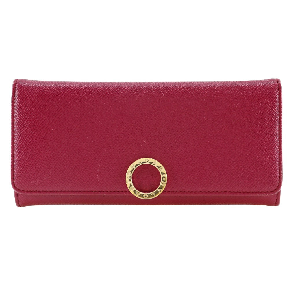 Bvlgari Bvlgari Long Wallet Pink Leather