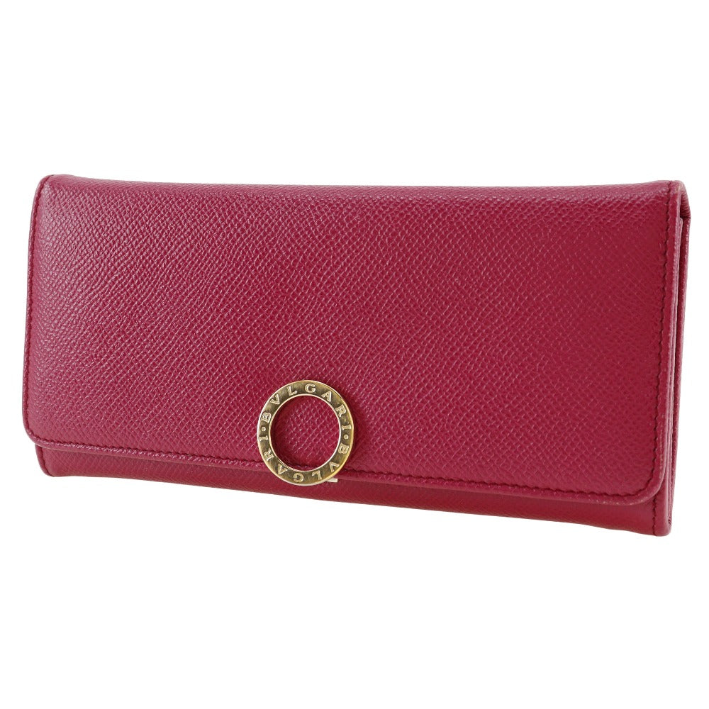 Bvlgari Bvlgari Long Wallet Pink Leather