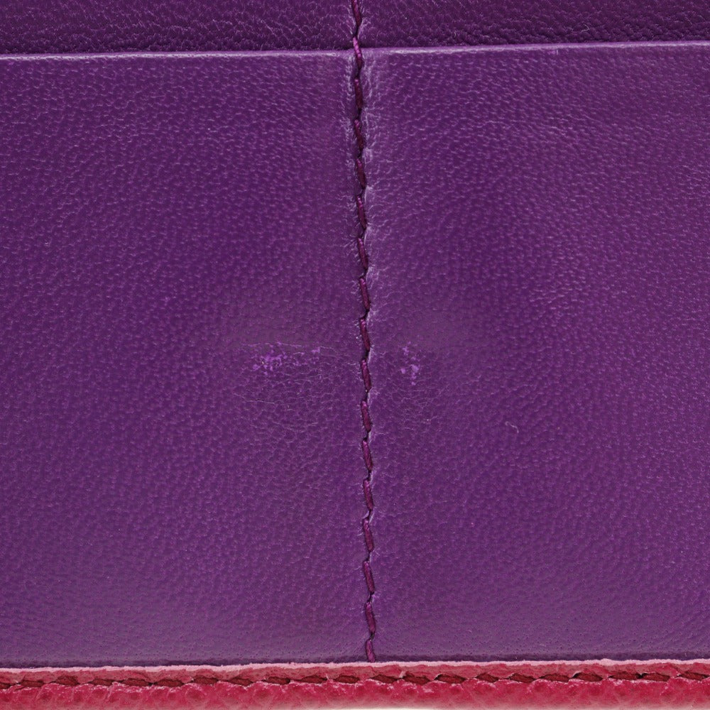 Bvlgari Bvlgari Long Wallet Pink Leather