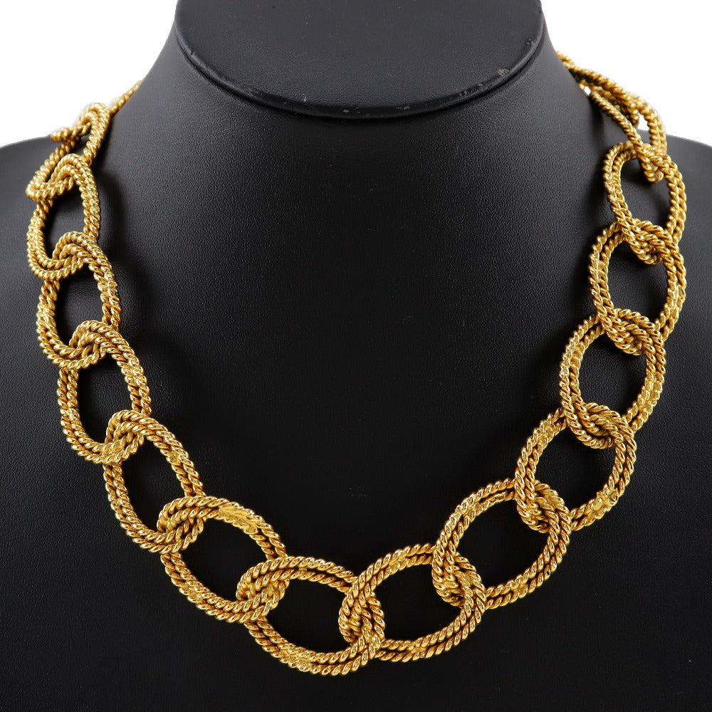 Chanel Gold Plated Double Chain Necklace