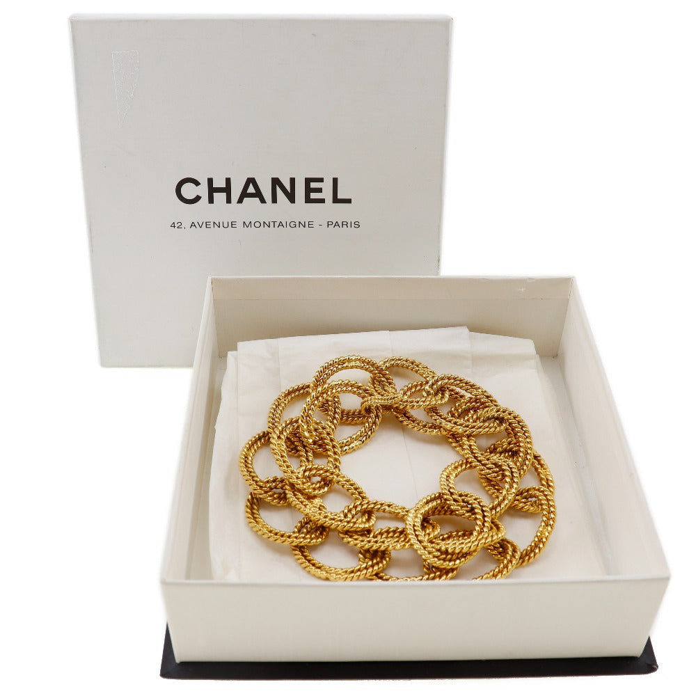 Chanel Gold Plated Double Chain Necklace