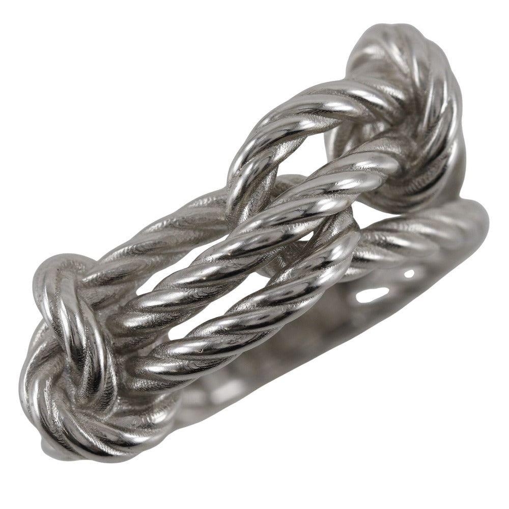 Hermes Cordage Silver Ring 21