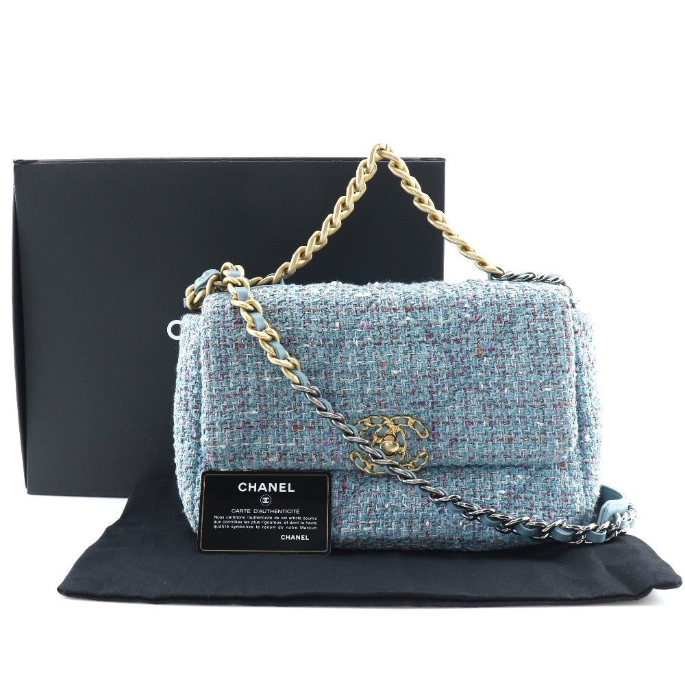 Chanel Tweed Chain Shoulder Bag AS1160