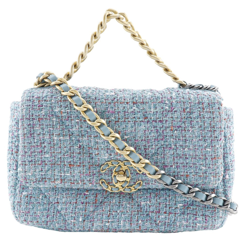 Chanel Tweed Chain Shoulder Bag AS1160