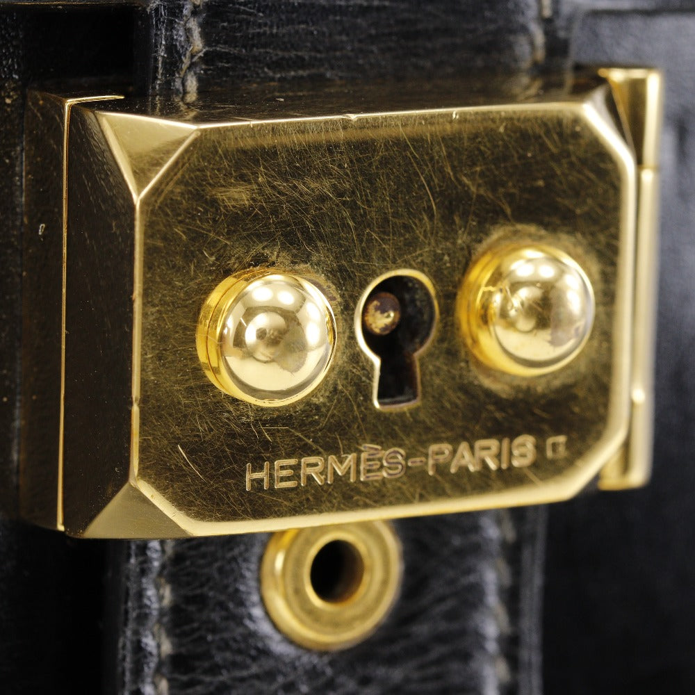 Hermes Sac a Depeche 41 Briefcase Black/Gold