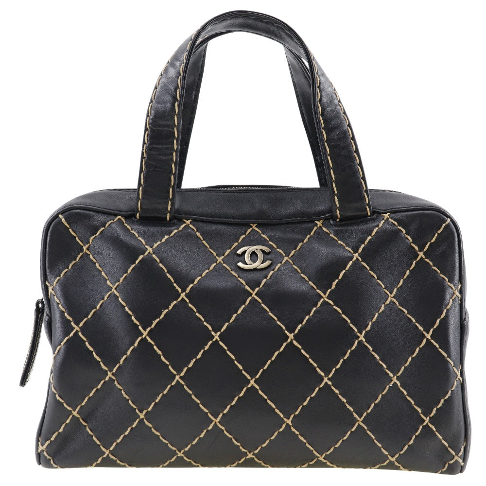 Chanel Wild Stitch Handbag Black