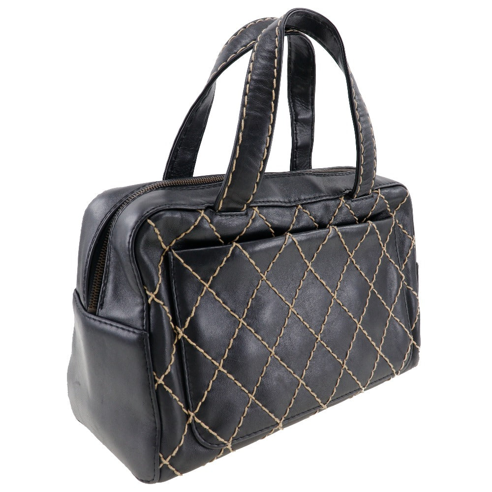 Chanel Wild Stitch Handbag Black