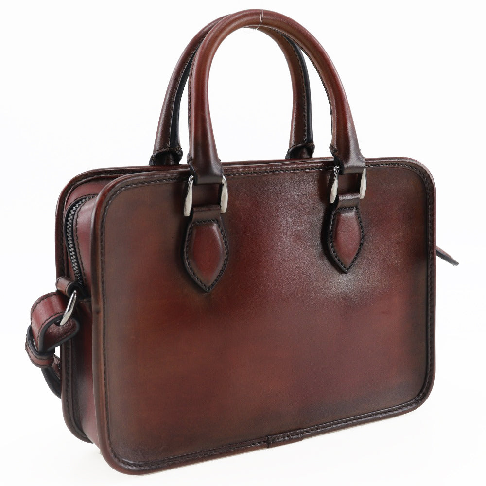 Berluti Anjou Gulliver 2WAY Handbag Bordeaux