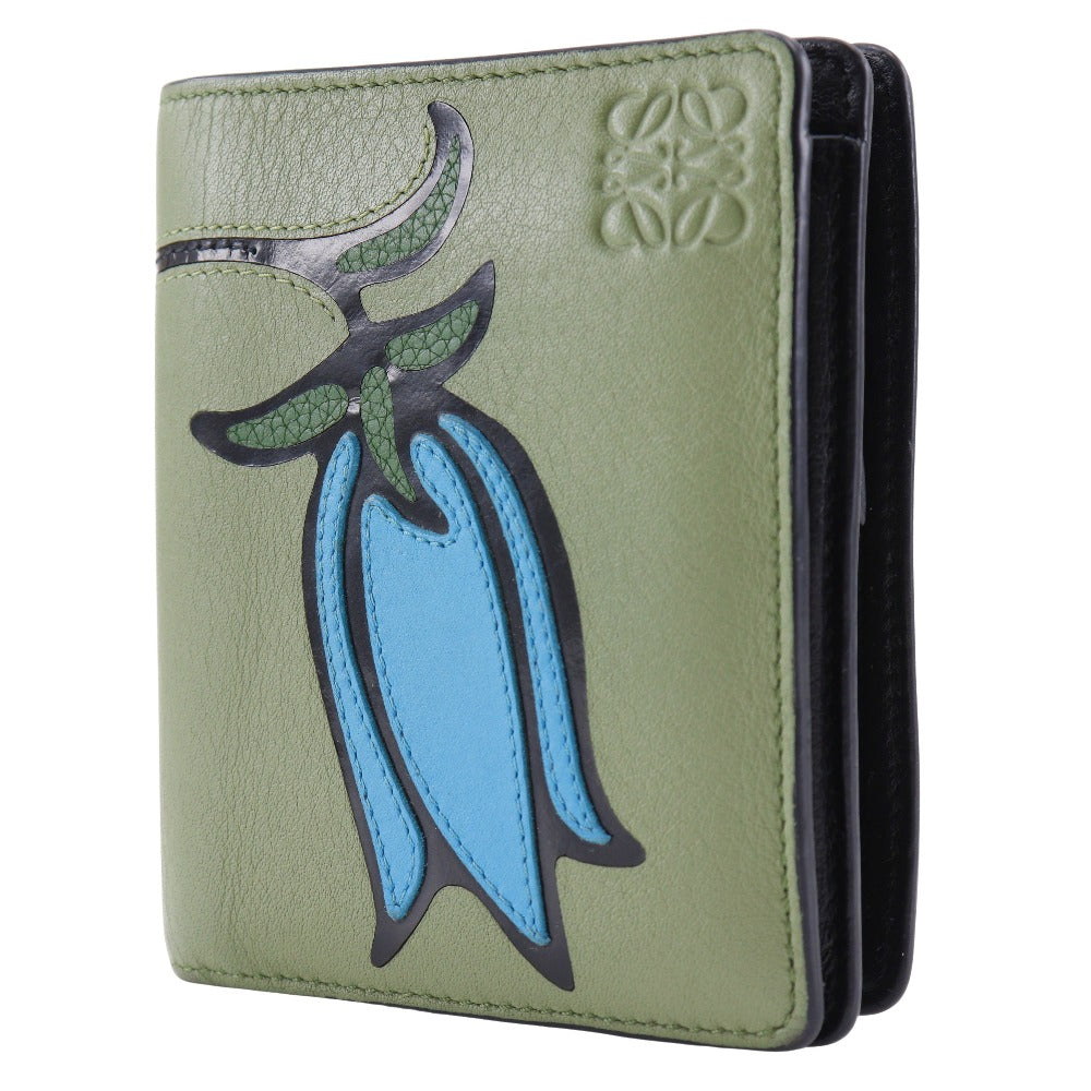 Loewe Herbarium S Bifold Wallet Green