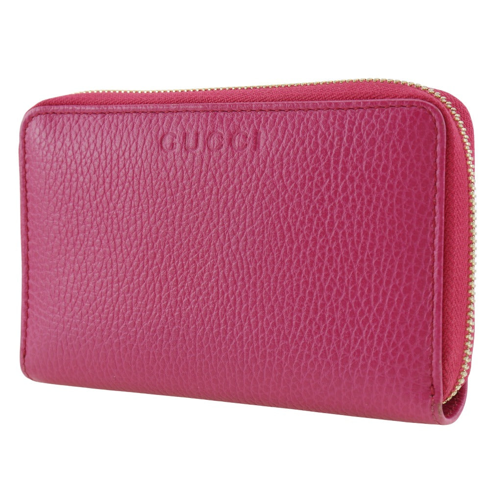 Gucci Bifold Wallet Pink Leather