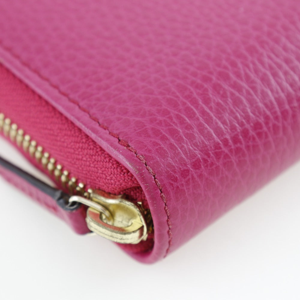 Gucci Bifold Wallet Pink Leather