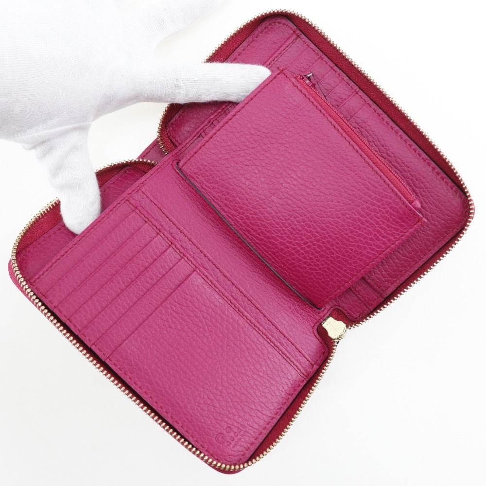 Gucci Bifold Wallet Pink Leather