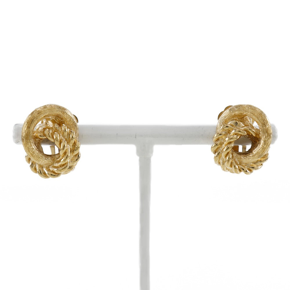 Dior Gold Plated Earrings Clip On