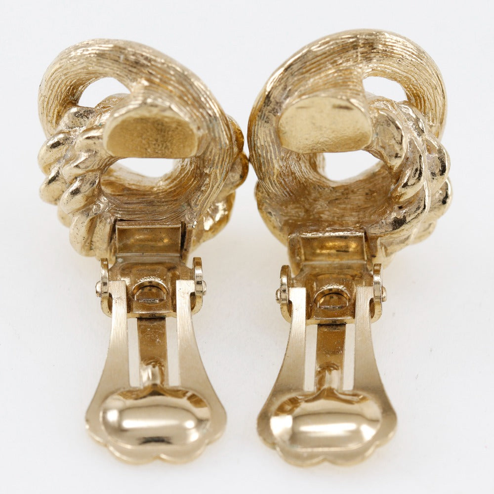 Dior Gold Plated Earrings Clip On