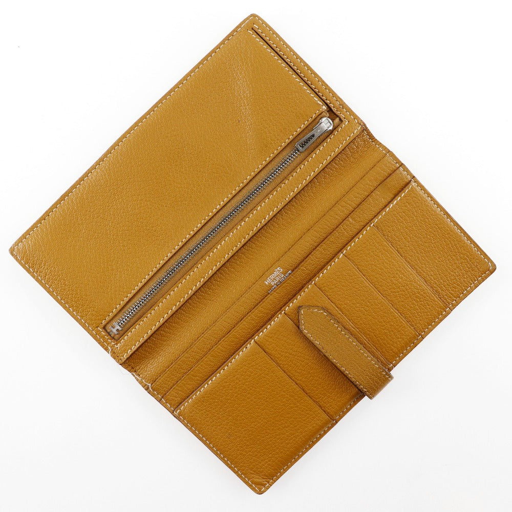 Hermes Bearn Classic Long Wallet Camel