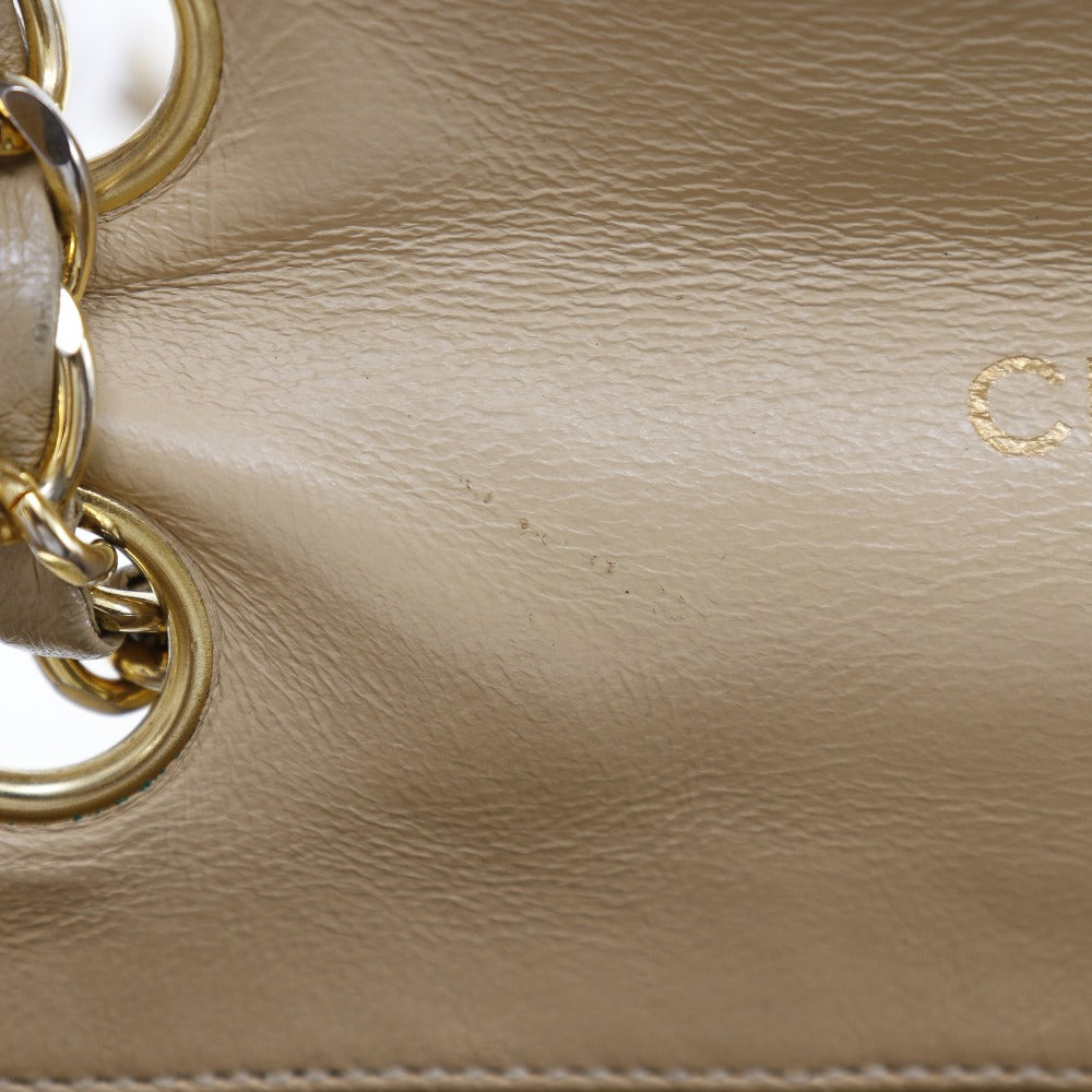 Chanel Lambskin Chain Shoulder Bag Beige