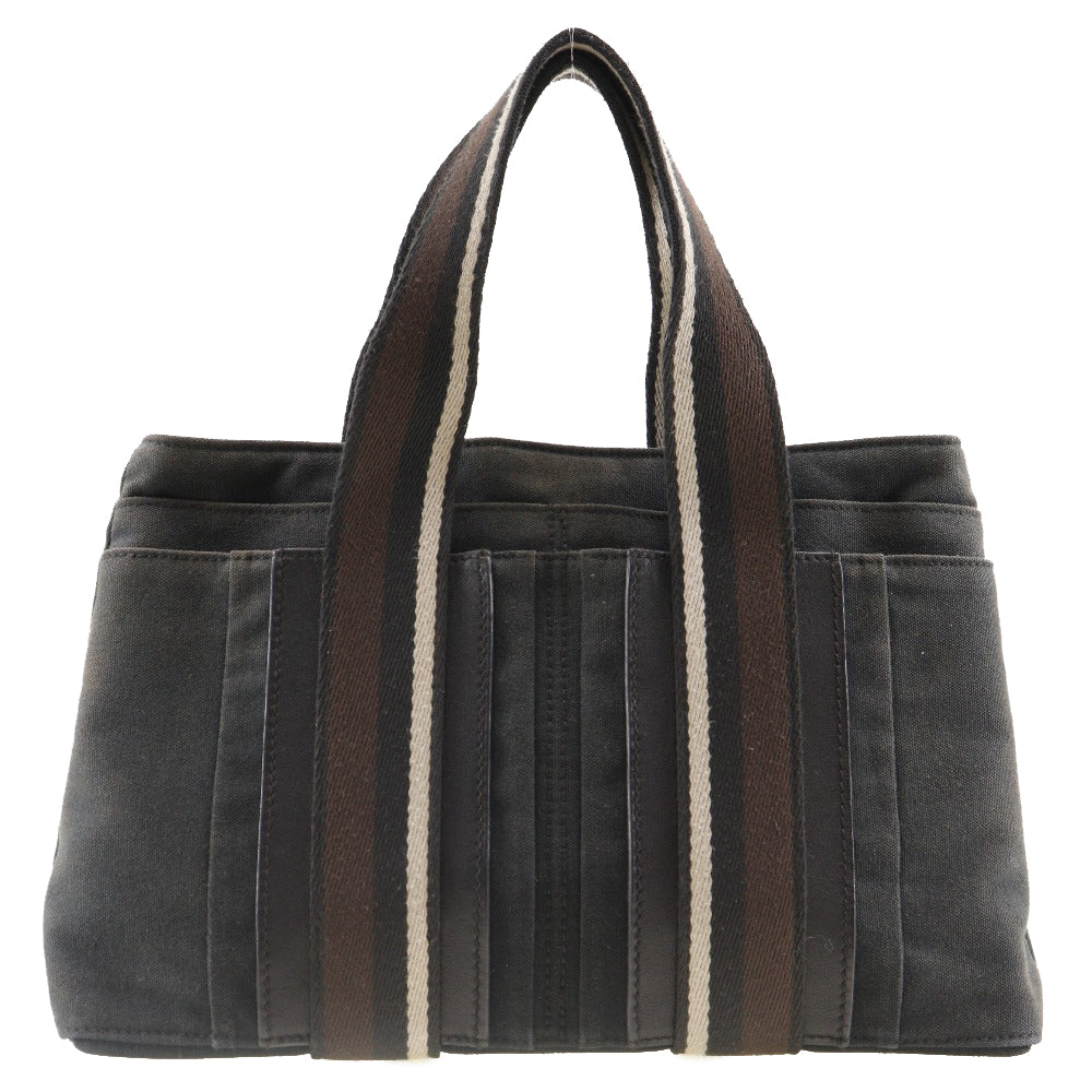 Hermes Canvas Tote Bag Black Unisex