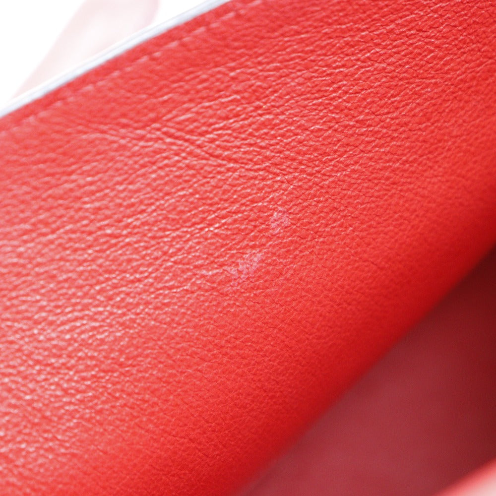 Loewe Avenue Shoulder Bag Red Leather