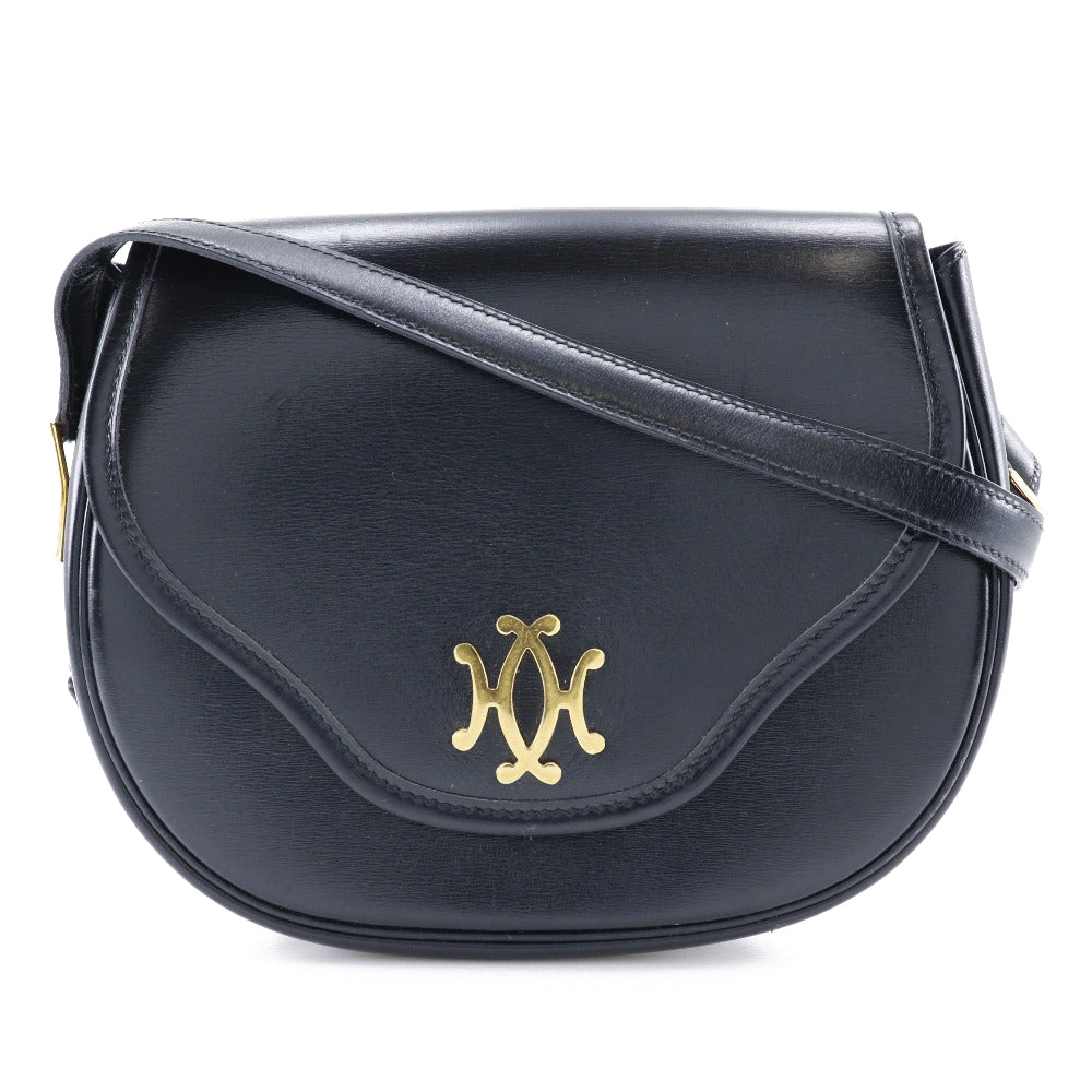 Hermes Double H Vintage Shoulder Bag Black/Gold