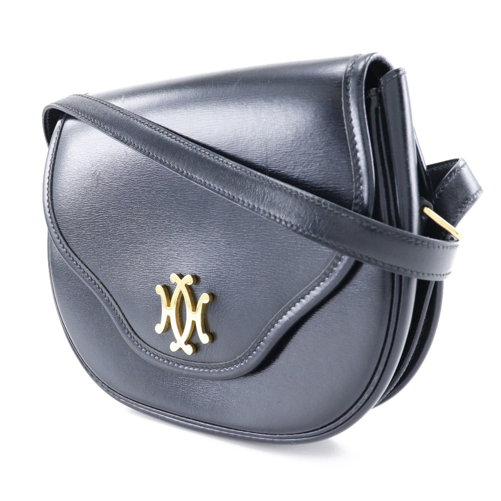 Hermes Double H Vintage Shoulder Bag Black/Gold