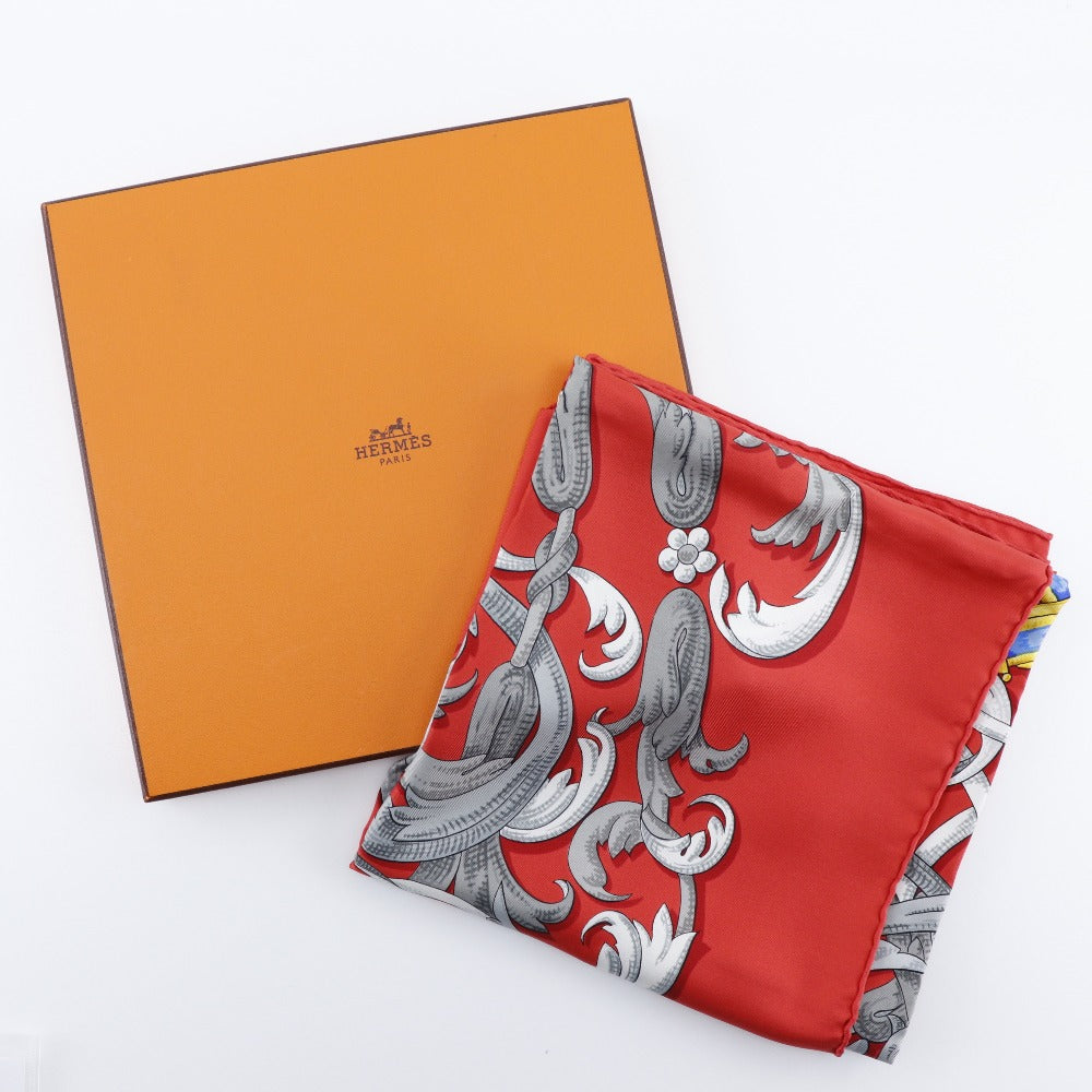 Hermes Silk Scarf LE MORS A LA CONETABLE Red